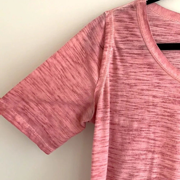 Umgee Drapey Blouse Rose Pink Basic Essential Tshirt Barbie Cottagecore - Picture 4 of 5